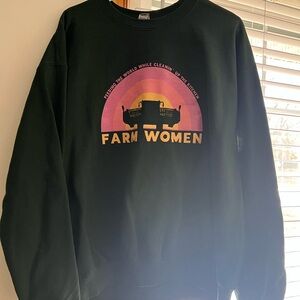 Farm Women Green Sweatshirt
